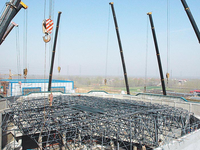 平度网架高空滑移法